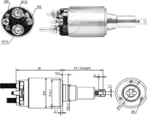 ERA 227245 - Ievilcējrelejs, Starteris www.autospares.lv