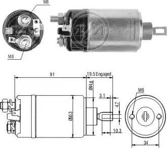 ERA 227259 - Ievilcējrelejs, Starteris www.autospares.lv