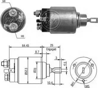 ERA 227261 - Ievilcējrelejs, Starteris www.autospares.lv