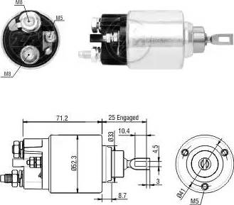 ERA 227267 - Ievilcējrelejs, Starteris www.autospares.lv