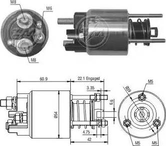 ERA 227281 - Ievilcējrelejs, Starteris www.autospares.lv