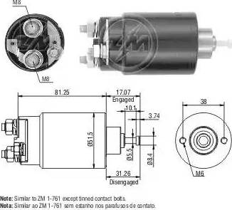 ERA 227745 - Solenoid Switch, starter www.autospares.lv