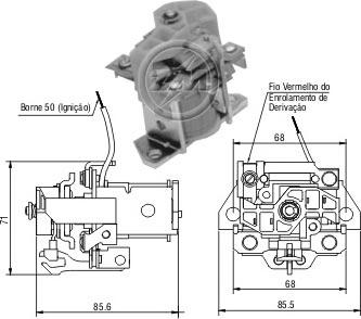 ERA ZM901 - Тяговое реле, соленоид, стартер www.autospares.lv