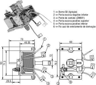 ERA ZM902 - Solenoid Switch, starter www.autospares.lv