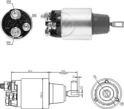 ERA ZM9381 - Ievilcējrelejs, Starteris www.autospares.lv