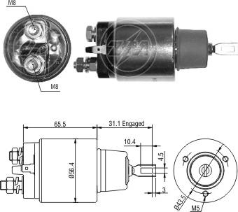 ERA ZM975 - Ievilcējrelejs, Starteris www.autospares.lv