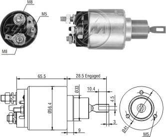 ERA ZM4973 - Ievilcējrelejs, Starteris www.autospares.lv