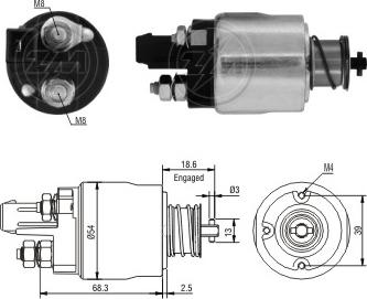 ERA ZM4492 - Ievilcējrelejs, Starteris www.autospares.lv