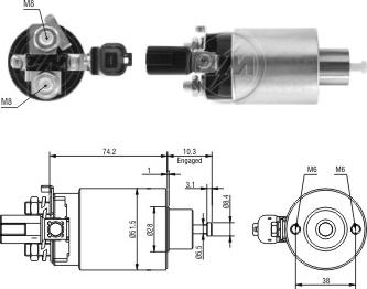 ERA ZM4695 - Ievilcējrelejs, Starteris www.autospares.lv