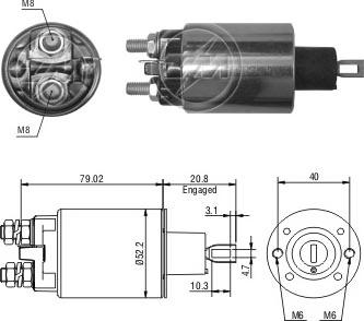 ERA ZM480 - Ievilcējrelejs, Starteris www.autospares.lv