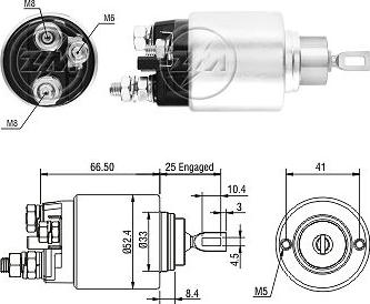 ERA ZM4381 - Ievilcējrelejs, Starteris www.autospares.lv