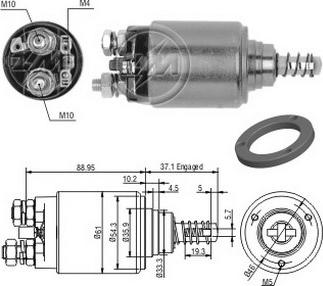 ERA ZM4744 - Solenoid Switch, starter www.autospares.lv