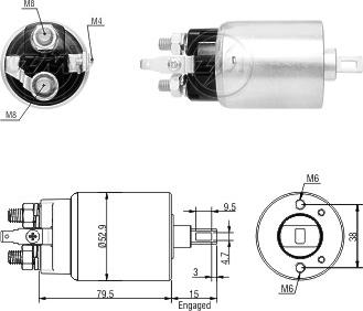 ERA ZM5981 - Solenoid Switch, starter www.autospares.lv