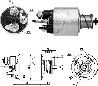 ERA ZM5494 - Solenoid Switch, starter www.autospares.lv