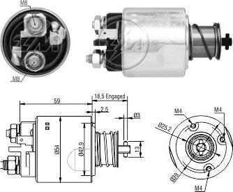 ERA ZM5491 - Ievilcējrelejs, Starteris www.autospares.lv