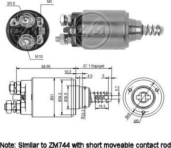 ERA ZM544 - Ievilcējrelejs, Starteris www.autospares.lv