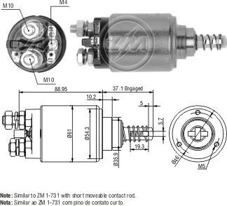 ERA ZM543 - Ievilcējrelejs, Starteris www.autospares.lv