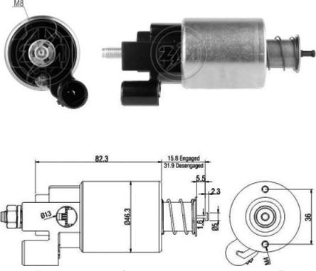 ERA ZM5665 - Ievilcējrelejs, Starteris www.autospares.lv