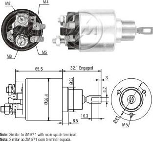 ERA ZM580 - Ievilcējrelejs, Starteris autospares.lv