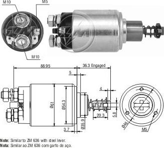 ERA ZM536 - Ievilcējrelejs, Starteris www.autospares.lv