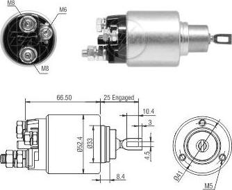 ERA ZM5382 - Ievilcējrelejs, Starteris www.autospares.lv