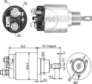 ERA ZM578 - Solenoid Switch, starter www.autospares.lv