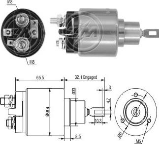 ERA ZM573C - Ievilcējrelejs, Starteris www.autospares.lv