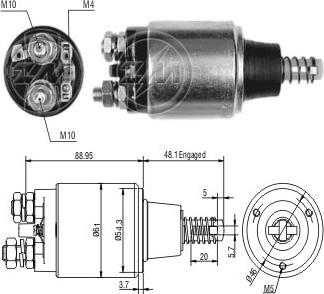 ERA ZM648 - Ievilcējrelejs, Starteris autospares.lv