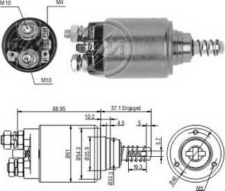 ERA ZM647 - Solenoid Switch, starter www.autospares.lv