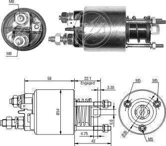 ERA ZM6595 - Ievilcējrelejs, Starteris www.autospares.lv