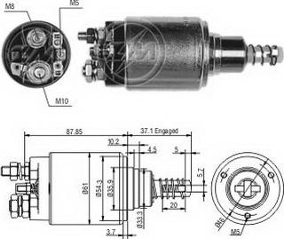 ERA ZM653 - Solenoid Switch, starter www.autospares.lv