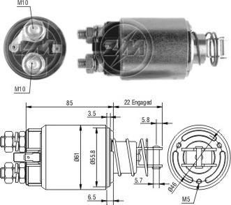 ERA ZM657 - Ievilcējrelejs, Starteris www.autospares.lv