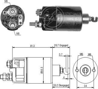 ERA ZM660 - Ievilcējrelejs, Starteris www.autospares.lv