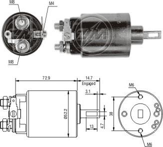 ERA ZM684 - Ievilcējrelejs, Starteris autospares.lv