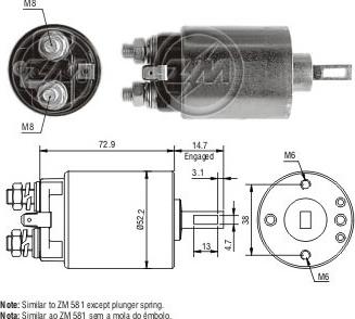 ERA ZM680 - Ievilcējrelejs, Starteris www.autospares.lv