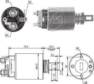 ERA ZM687 - Ievilcējrelejs, Starteris www.autospares.lv