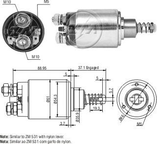 ERA ZM631 - Ievilcējrelejs, Starteris www.autospares.lv