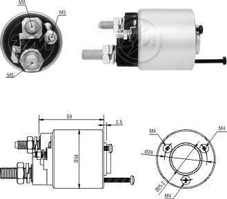 ERA ZM1591 - Solenoid Switch, starter www.autospares.lv