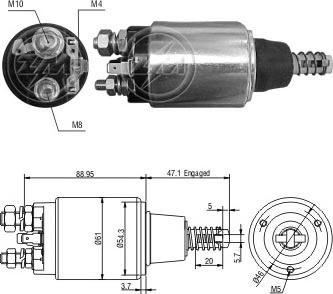 ERA ZM1640 - Ievilcējrelejs, Starteris www.autospares.lv