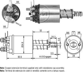 ERA ZM1613 - Ievilcējrelejs, Starteris autospares.lv