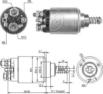 ERA ZM1639 - Ievilcējrelejs, Starteris www.autospares.lv