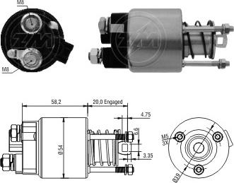 ERA ZM1397 - Ievilcējrelejs, Starteris www.autospares.lv