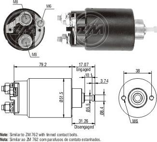 ERA ZM1762 - Ievilcējrelejs, Starteris www.autospares.lv