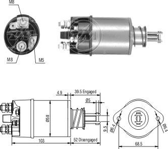 ERA ZM801 - Ievilcējrelejs, Starteris autospares.lv