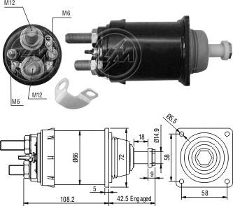 ERA ZM835 - Ievilcējrelejs, Starteris www.autospares.lv