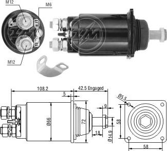 ERA ZM832 - Ievilcējrelejs, Starteris autospares.lv