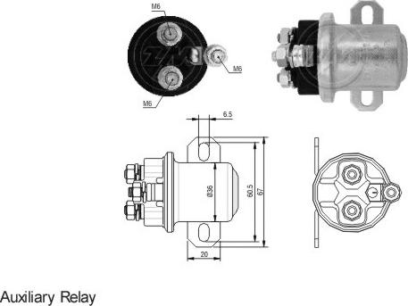 ERA ZM3409 - Тяговое реле, соленоид, стартер www.autospares.lv