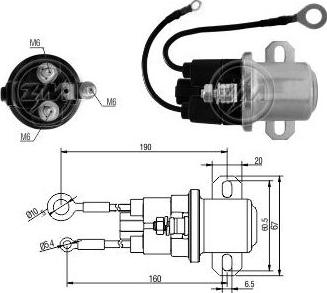 ERA ZM3408 - Ievilcējrelejs, Starteris www.autospares.lv