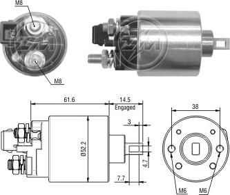 ERA ZM3482 - Ievilcējrelejs, Starteris www.autospares.lv