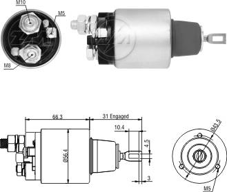 ERA ZM3571 - Ievilcējrelejs, Starteris www.autospares.lv